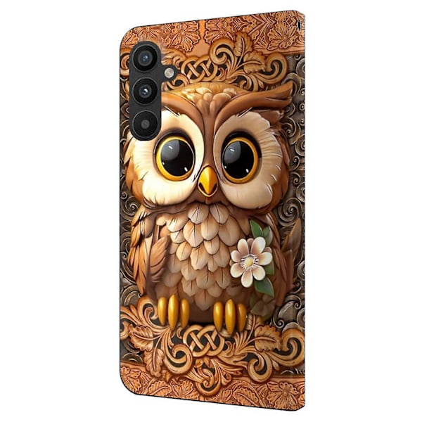 Skal för Samsung Galaxy A34 5G Mönstertryckt Skyddande Fodral TPU+PU Läder Flip Telefonfodral Multicolor Style I