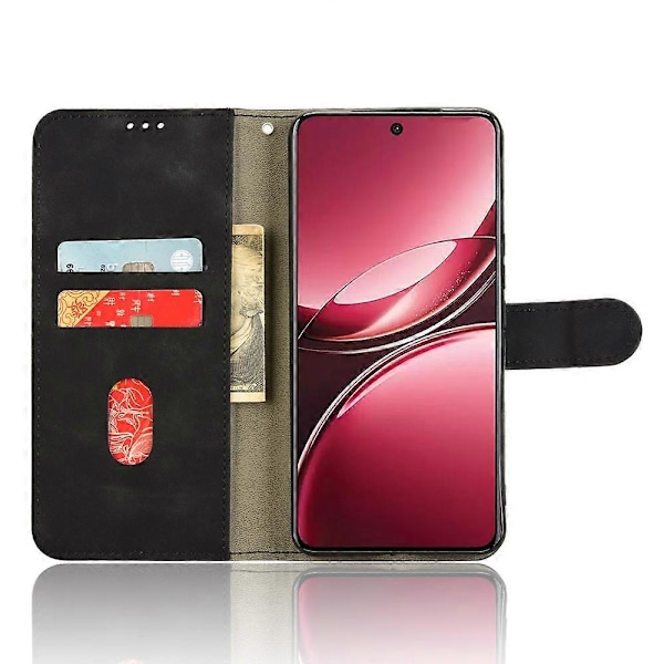 vivo V50 5G Nahkakotelo Ihoa Miellyttävä Pudotussuoja Lompakko Flip-puhelinkotelo Multicolor Black