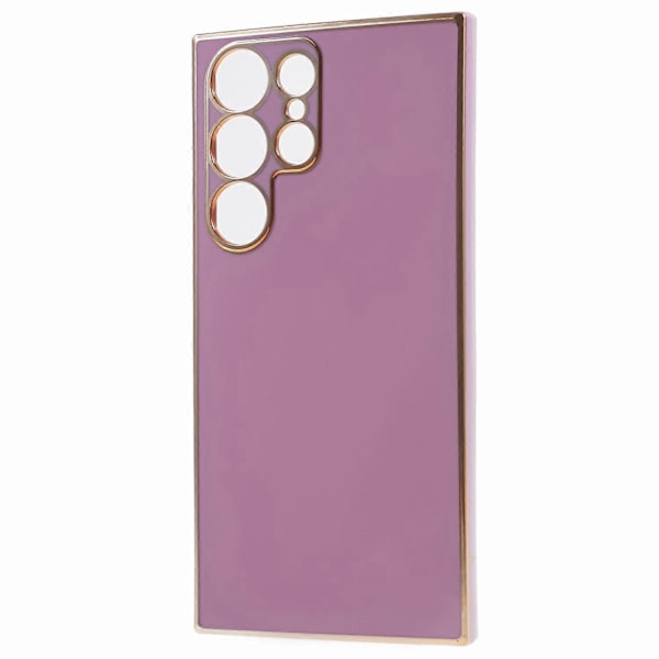 Til Samsung Galaxy S23 Ultra Blankt Telefoncover 6D Elektropletterede Kanter Blødt TPU Cover Multicolor Style A