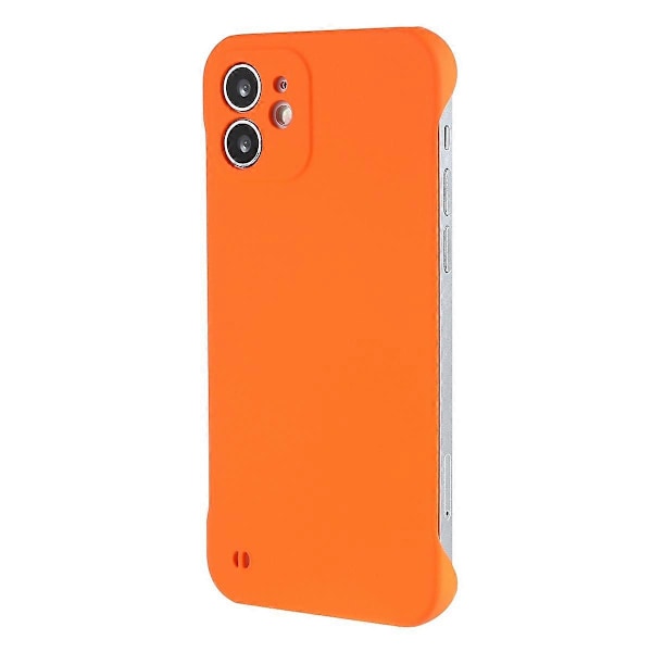 Til iPhone 12 mini 5,4 tommer Ramløs Halv Cover Beskyttende Hud-berørings Hard PC Mobiltelefon Cover Multicolor Style A