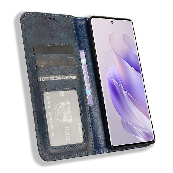 For Infinix Zero 30 5G Deksel Retro PU Lær Stativ Lommebokdeksel Multicolor Style C