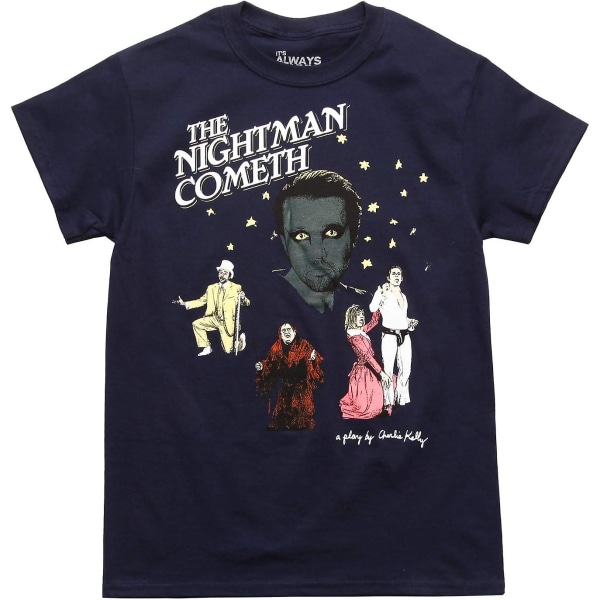 Det är alltid soligt i Philadelphia The Nightman Cometh Vuxen TV T-shirt-vuxen, 3xl Navy XL