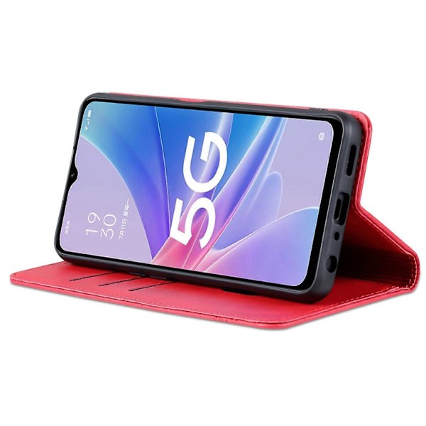AZNS Læder Telefon Cover med Anti-ridse, Stand, Wallet og Magnetisk Flip til Oppo A58 5G/A58x 5G/A78 5G Multicolor Style E