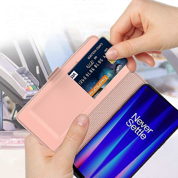 OnePlus Nord 3 5G/Ace 2V Korttipaikka PU-nahkainen puhelinkotelo jalustalla Multicolor Style D