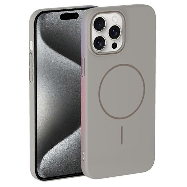 Skal för iPhone 14 Pro Max Kompatibelt med MagSafe Slim PC Baksida Multicolor Titanium Grey