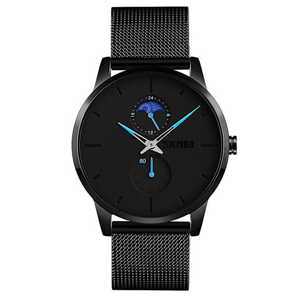 Män Casual Quartz Watch Blue