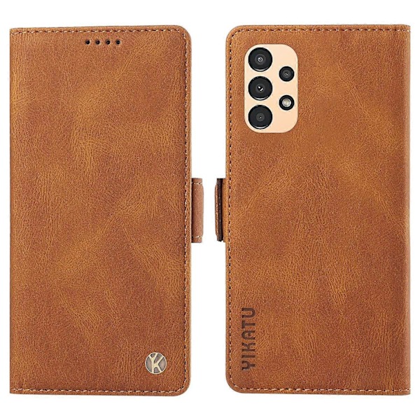 YIKATU YK-005 Läderfodral för Samsung Galaxy A53 5G Skinnkänsla Plånboksfodral med Ställ Multicolor Style C