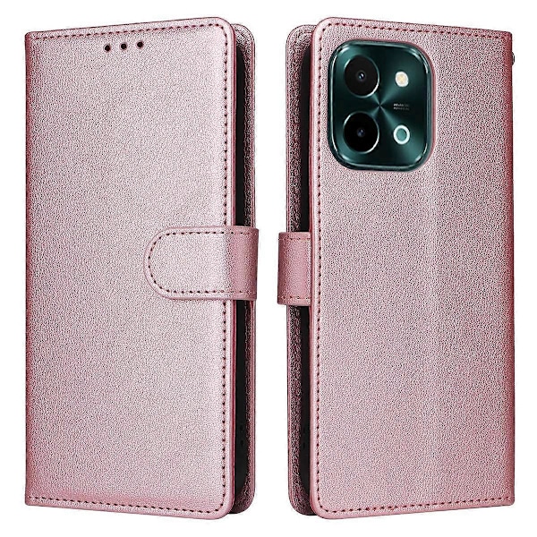 Til vivo Y28 4G Etui Wallet Stand View PU Læder Telefon Cover Multicolor Style B