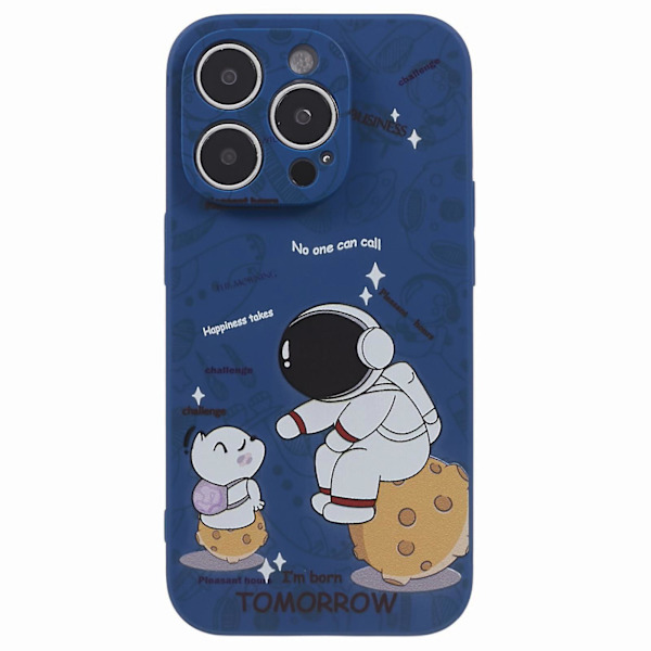 Tpu phone case för Iphone 14 Pro, mönsterutskrift anti-scratch cover Style B
