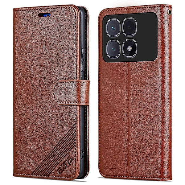 AZNS Fodral för Xiaomi Redmi K70 Ultra Anti-Scratch PU Läder Ställ Plånbok Telefonskydd Multicolor Style A