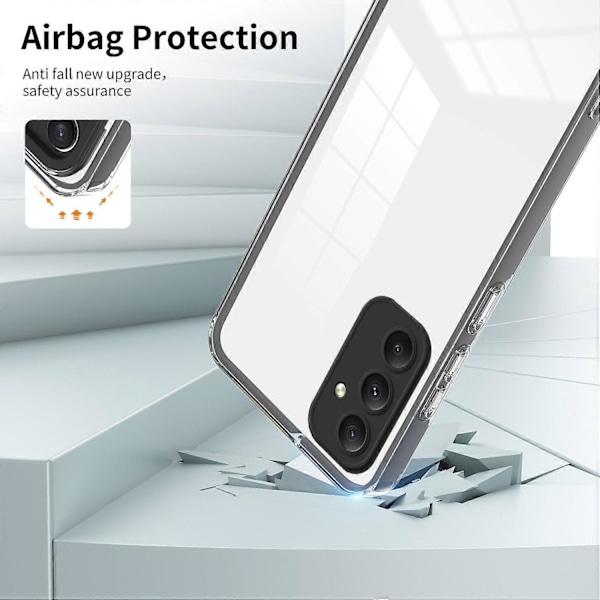 För Samsung Galaxy A35 5G TPU+PC Skal Anti-Drop Skyddande Transparent Mobilskal Multicolor Style C