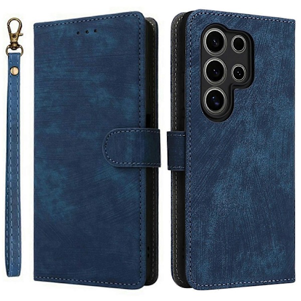 Til itel S25 Ultra Wallet Case RFID-blokering PU Læder Cover Stand View - Grøn Multicolor Blue