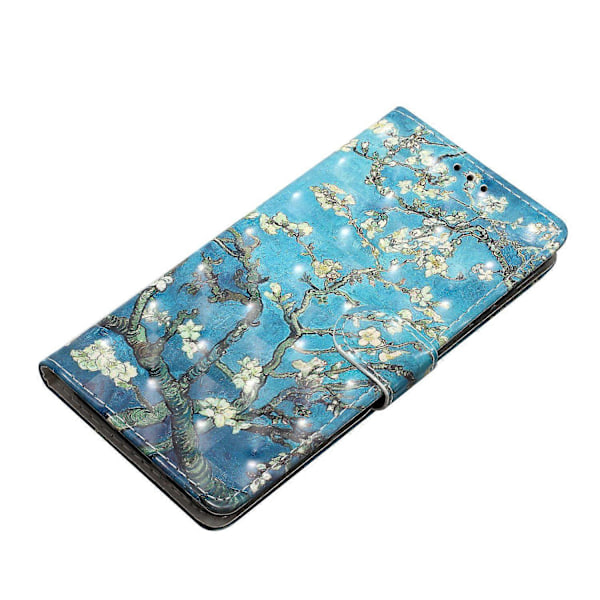 Plånboksfodral för Samsung Galaxy A12 PU Läder 3D Mönster Telefonskal med Rem Multicolor Style C