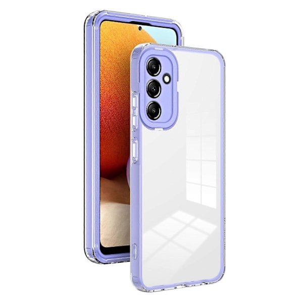 För Samsung Galaxy A54 5G 3-i-1 Transparent Baksida Anti-repa TPU+PC Mobilskal Multicolor Style E