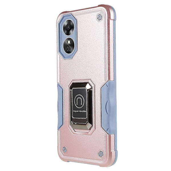 Stöttåligt mobilskal PC+TPU med ringstöd för Oppo A17 4G Multicolor Style E