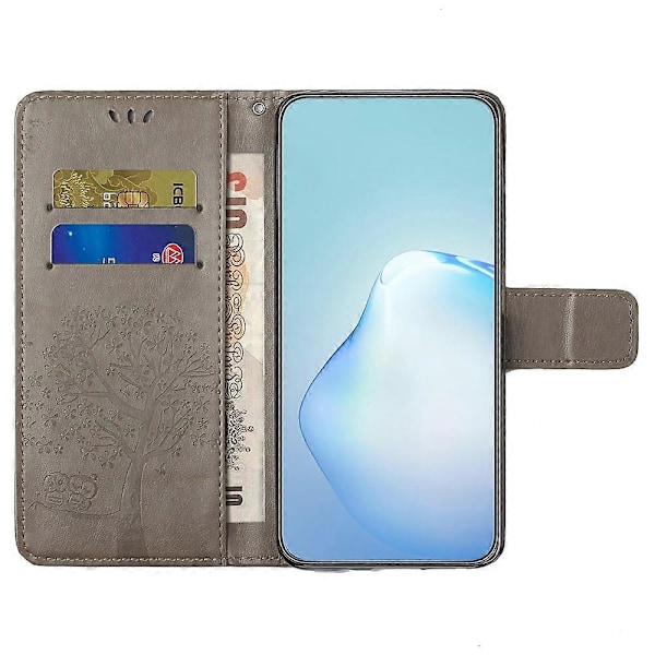 Til Motorola Moto G35 5G Etui PU Læder Ugle Træ Præget Tegnebog Telefon Cover Multicolor Style H