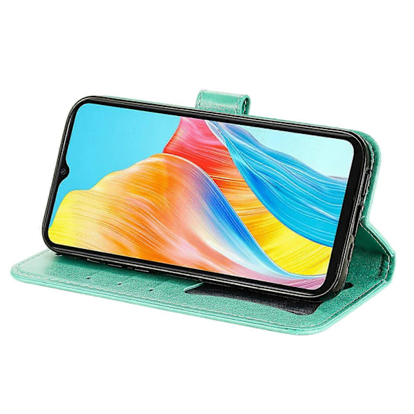 Til Oppo A38 4G Etui Slankt Anti-drop Pung Stativ PU Læder Cover Multicolor Style C