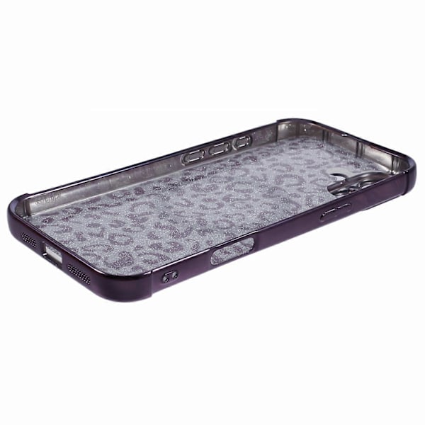 Skal för iPhone 16 Plus Kompatibelt med MagSafe Glittrigt Leopardtryck Transparent TPU-telefonskal Multicolor Style D