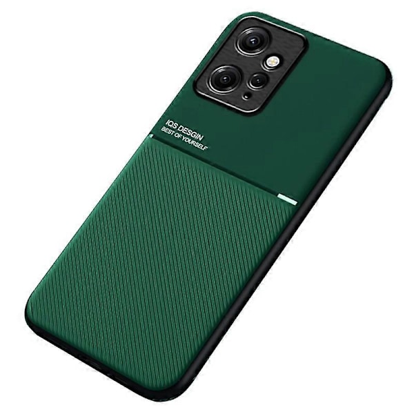 Xiaomi Redmi Note 12 4G magneettinen autoteline puhelinkotelo linjakuvioitu PU-nahka + TPU-suojus Multicolor Style C