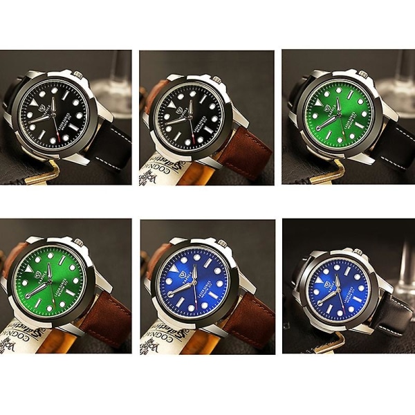 Skmei 1357 Herr multifunktionell watch Green Tray Black Belt