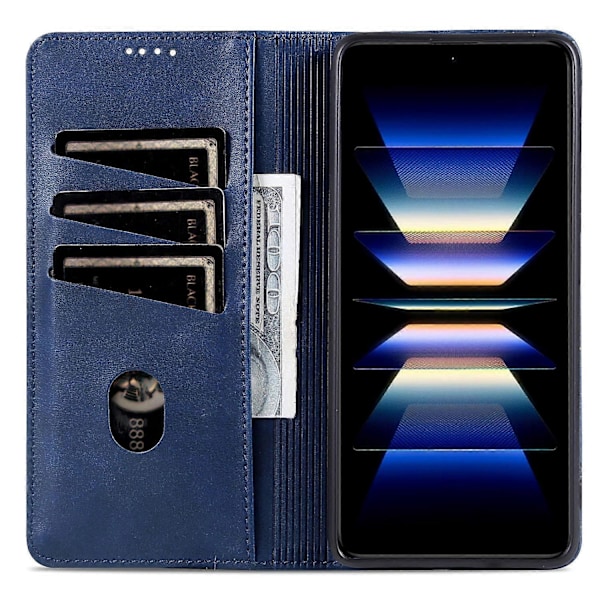 AZNS Xiaomi Redmi K70 Ultra -kotelo, lehmännahkajäljitelmä PU-nahkainen lompakkokotelo - Vihreä Multicolor Blue