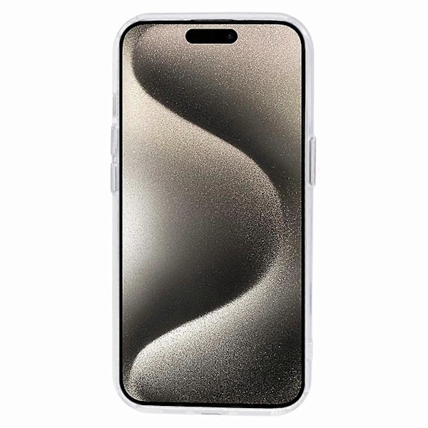 Läpinäkyvä TPU+PC suojakuori iPhone 15 Plus -puhelimelle, näkymätön jalusta ja magneettinen puhelinkuori Multicolor Style D
