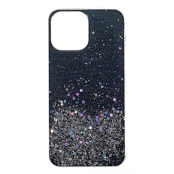 Blixtpulver Paljetter Tunt Lätt Hållbart Akryl+TPU Telefonfodral för iPhone 13 Pro 6.1 tum Multicolor Style B