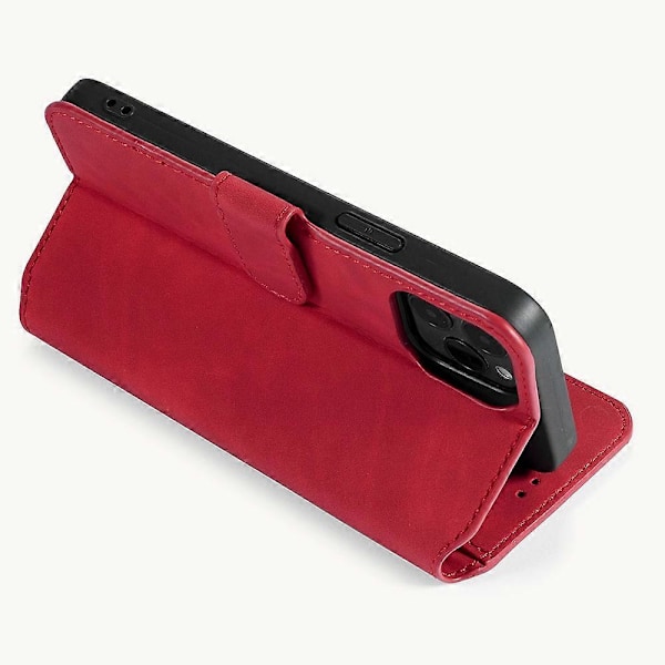Retro Læder Telefoncover med Pung Stand Design og Praktisk Rem til iPhone 13 Multicolor Style B