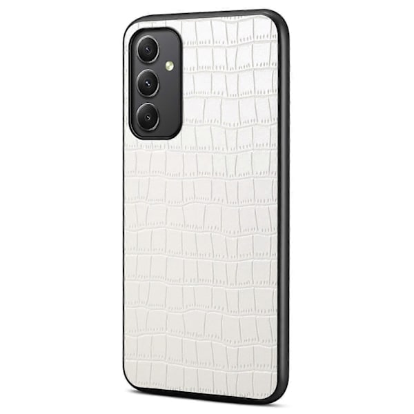 Samsung Galaxy A35 5G Nahkainen Takakuori Krokotiilikuviolla Suojaava Kotelo Multicolor Style D