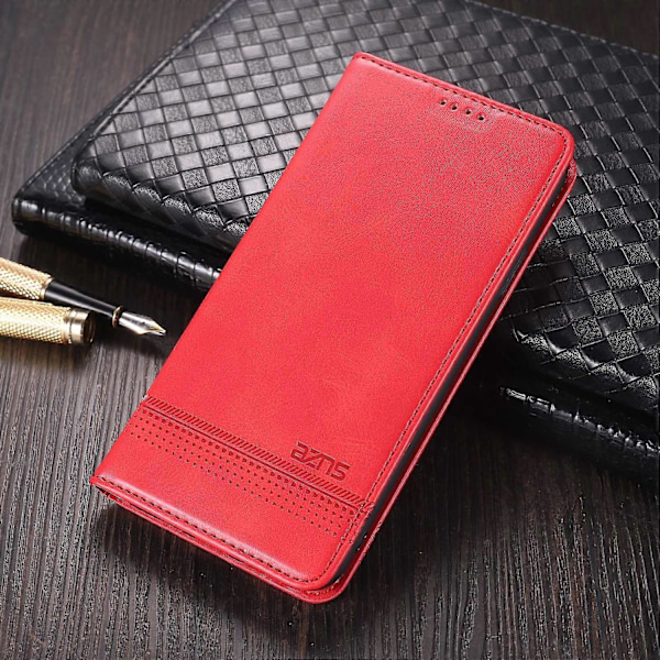 AZNS Stand Wallet Auto-absorberende Magnetisk Læder Etui til Samsung Galaxy A32 4G Multicolor Style C