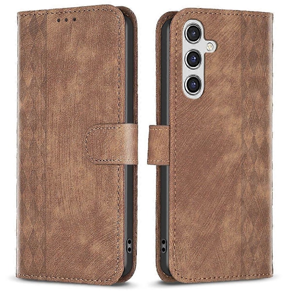 För Samsung Galaxy A15 4G Fodral Präglat PU Läder Telefonställ Plånboksfodral Multicolor Style E