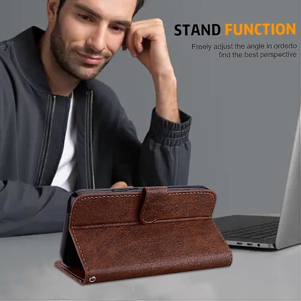 Til Samsung Galaxy S24+ Etui PU Læder Anti-drop Wallet Cover Multicolor Style C