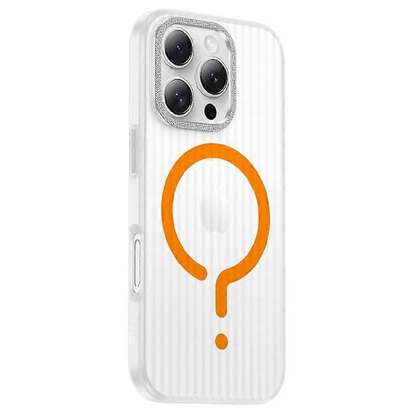 For iPhone 14 Pro Deksel Kompatibelt med MagSafe Bølgepapptekstur Matt PC-Telefonddeksel Multicolor Style C