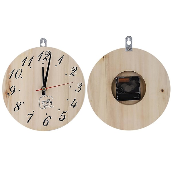 Sauna Ur 8 Tommer Træ Digital Sauna Rum Timer Ur Tilbehør Til Sauna Rum Hjem Dekorative_x000d_