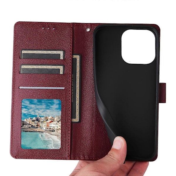 Til vivo Y28 4G Etui Wallet Stand View PU Læder Telefon Cover Multicolor Style D