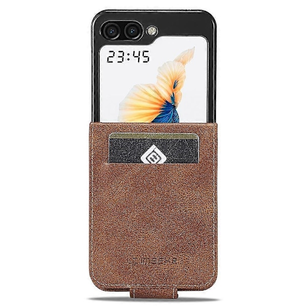LC.IMEEKE PU læder telefoncover med RFID-blokering og kortslot til Samsung Galaxy Z Flip5 5G Multicolor Style B