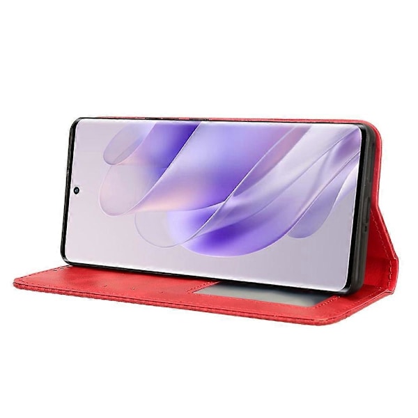 For Infinix Zero 30 5G Deksel Retro PU Lær Stativ Lommebok Etui Multicolor Style B