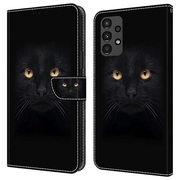 För Samsung Galaxy A13 5G/A13 4G Fodral Skyddande Läder Flip Telefonfodral Multicolor Style K