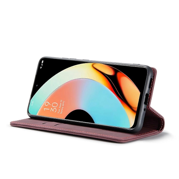 Til Realme 10 Pro+ 5G Etui CASEME 013 Serie Kortholder Stativ Læder Telefon Cover Multicolor Style D