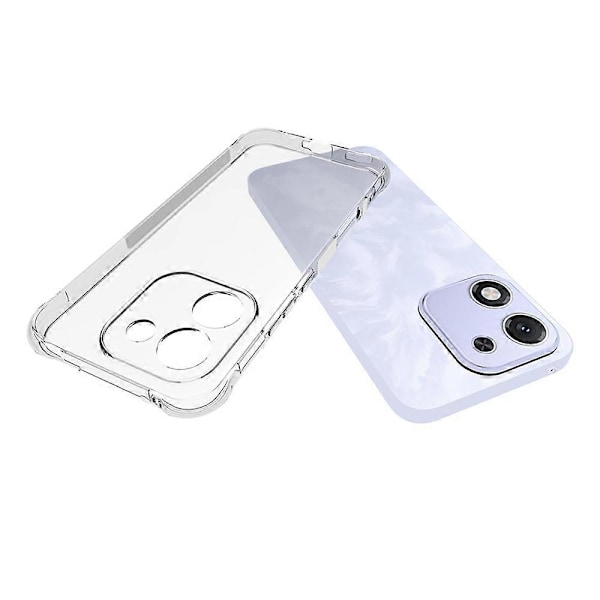 För Honor X70i TPU Telefonfodral Halkfritt Transparent Mobilskal