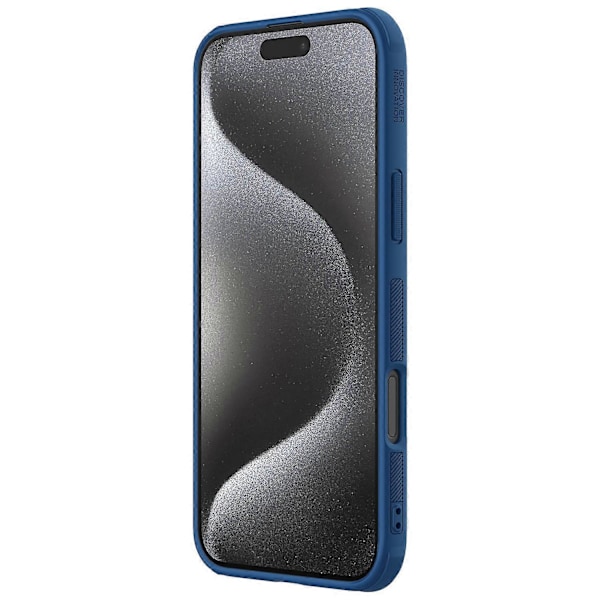 NILLKIN Super Frosted Shield Pro til iPhone 16 Pro Cover Mat PC+TPU Telefon Cover - Grøn Multicolor Blue