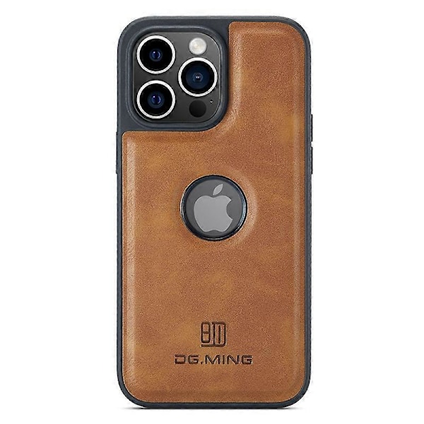 Skal för iPhone 15 Plus med logovy, baksida i PU-läder+PC+TPU Multicolor Style A