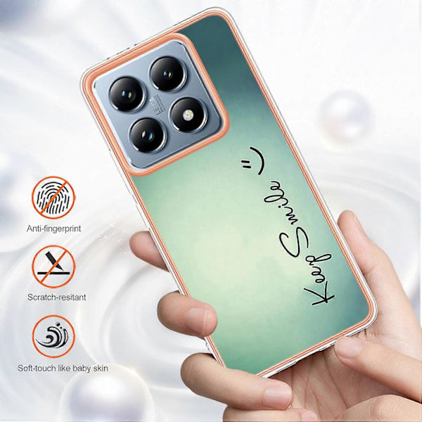 Til Xiaomi 14T Etui IMD-D Mønstertryk 2.0mm TPU Telefon Bagcover Multicolor Style A