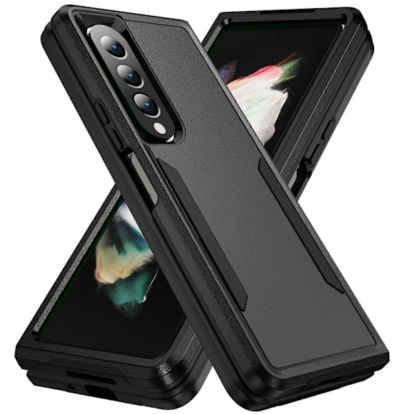 För Samsung Galaxy Z Fold4 5G PC+TPU Dubbla Lager Skydd Skal Anti-fall Mobilskal Multicolor Style D