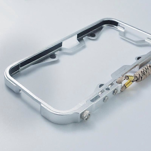Beskyttelsesdeksel i aluminiumslegering for iPhone 13 Pro Max 6,7 tommer med stropp
