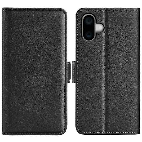 For iPhone 16 Etui Folio Flip Læder Wallet Stand Telefon Cover Multicolor Style E