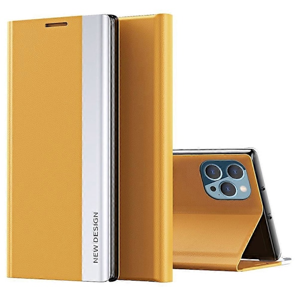 Læder telefoncover med stativ og anti-drop til iPhone 16 Pro Max Multicolor Style C