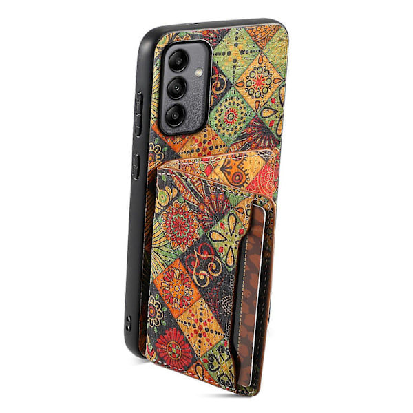 Til Samsung Galaxy A05s 4G Etui Farverige Blomster Læder Bagside Cover med Kortholder Støttefod Multicolor Style A
