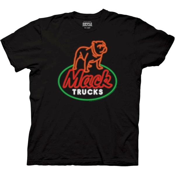 Mack Trucks Neon Sign Truck Company Vuxen T-shirt-vuxen, 3xl Black XL