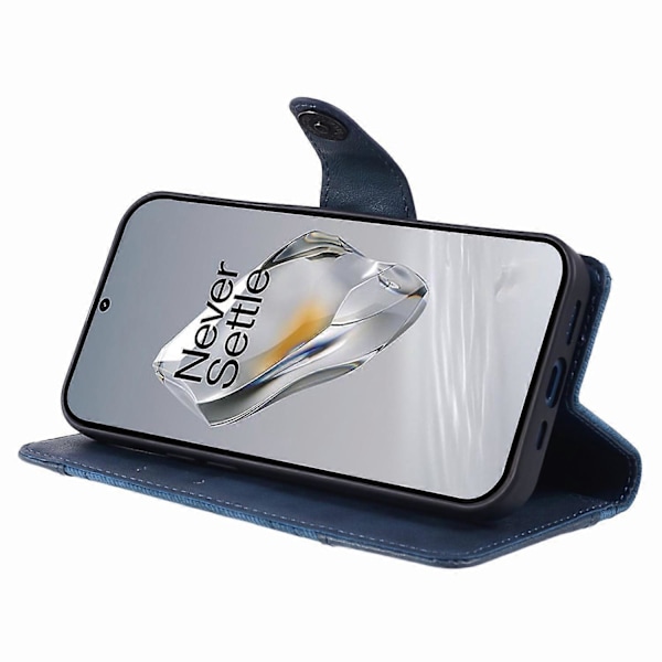 Mobilcover til OnePlus 12R 5G/Ace 3 5G PU Læder Magnetisk Wallet Stand Case Multicolor Dark Blue